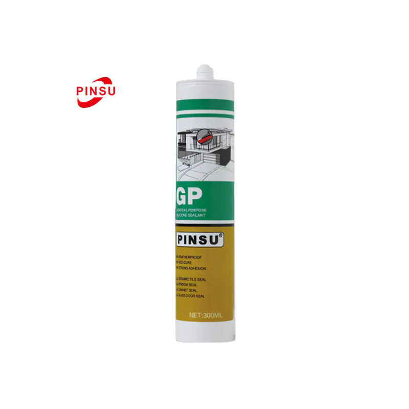 PINSU-GP Essigsäure-Silikondichtstoff zur Glas- und Fensterabdichtung